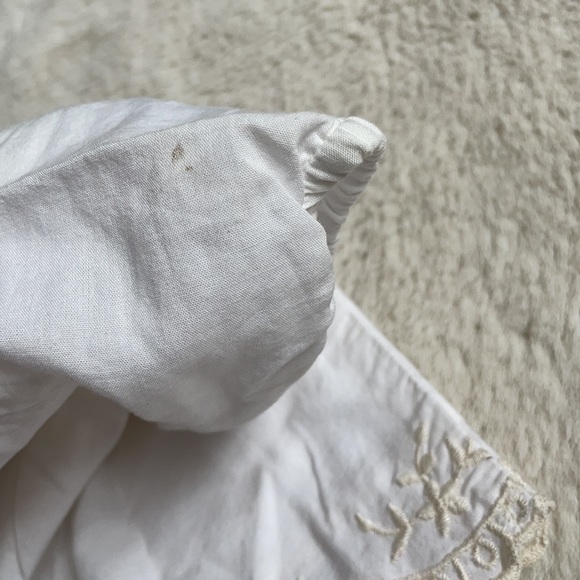 Oshkosh | White Embroidered Puff Sleeve Blouse | 18 Months - Picture 10 of 14